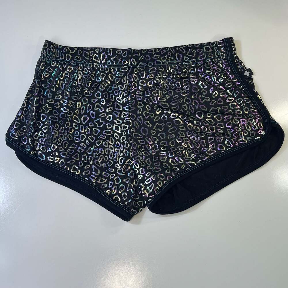 Andrew Christian Leopard Print Athletic Shorts Sz S